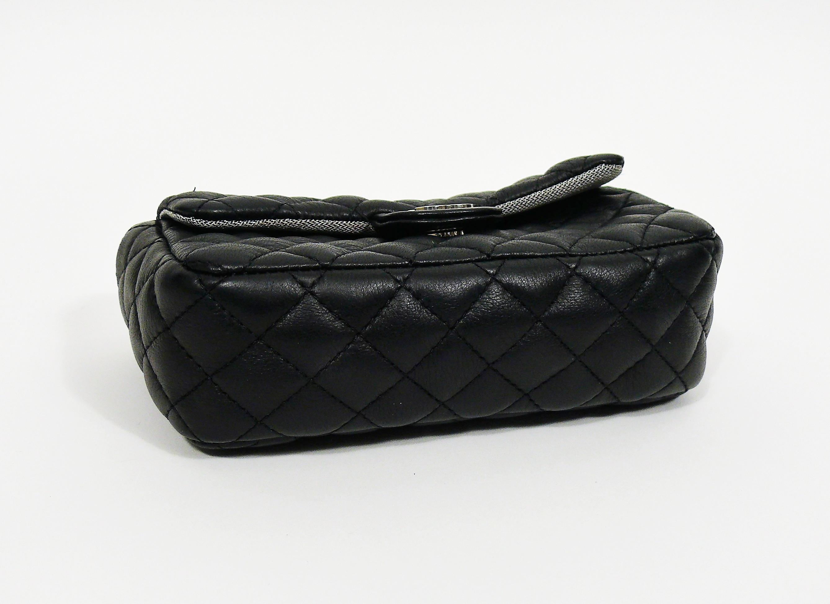 Chanel Uniform Black Quilted Leather Waist-Belt Bag 3