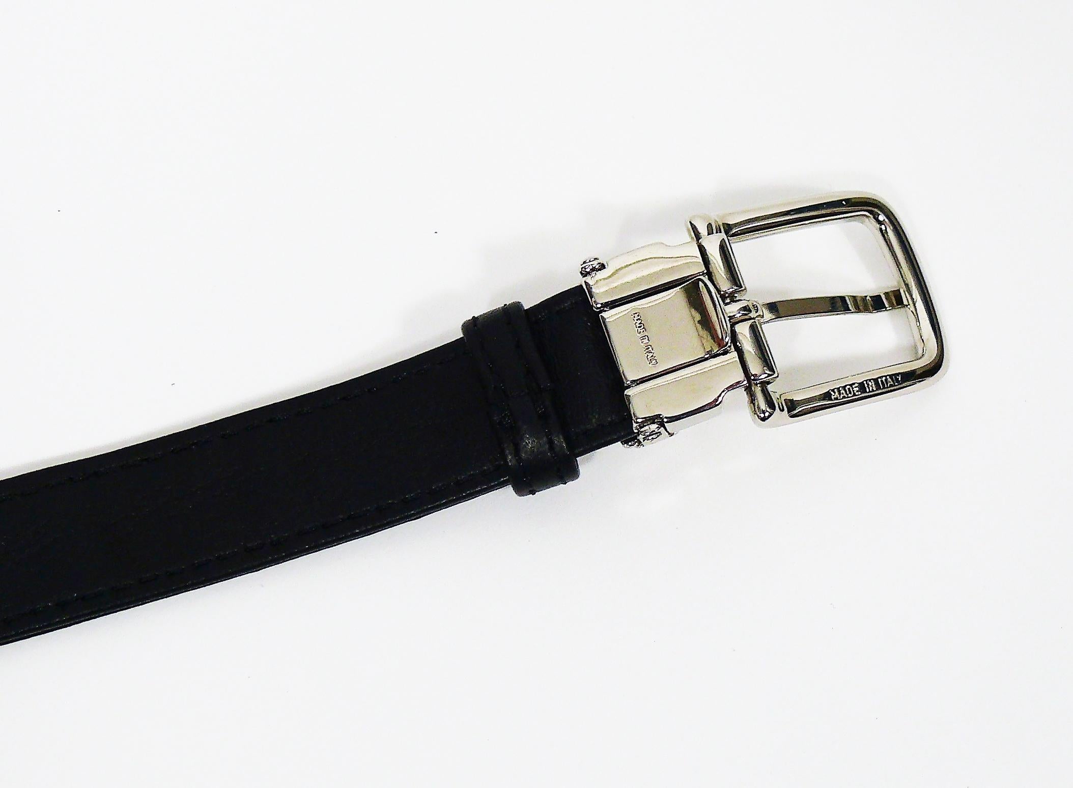 Chanel Uniform Black Quilted Leather Waist-Belt Bag 9