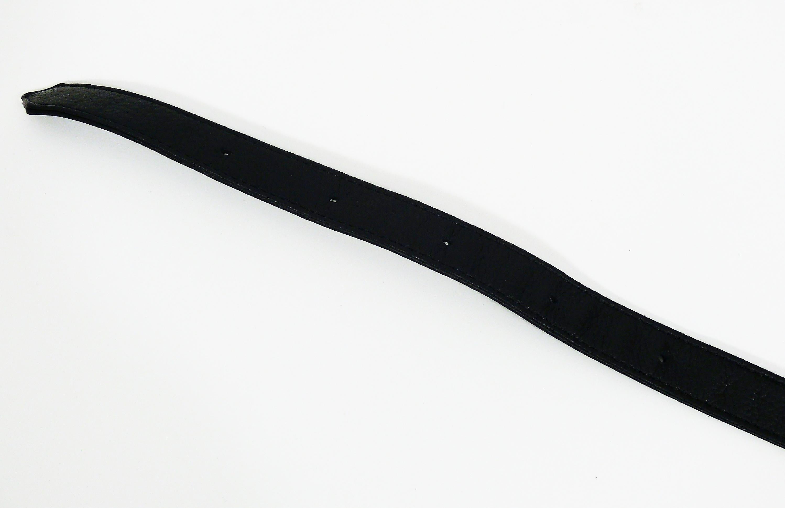 Chanel Uniform Black Quilted Leather Waist-Belt Bag 8