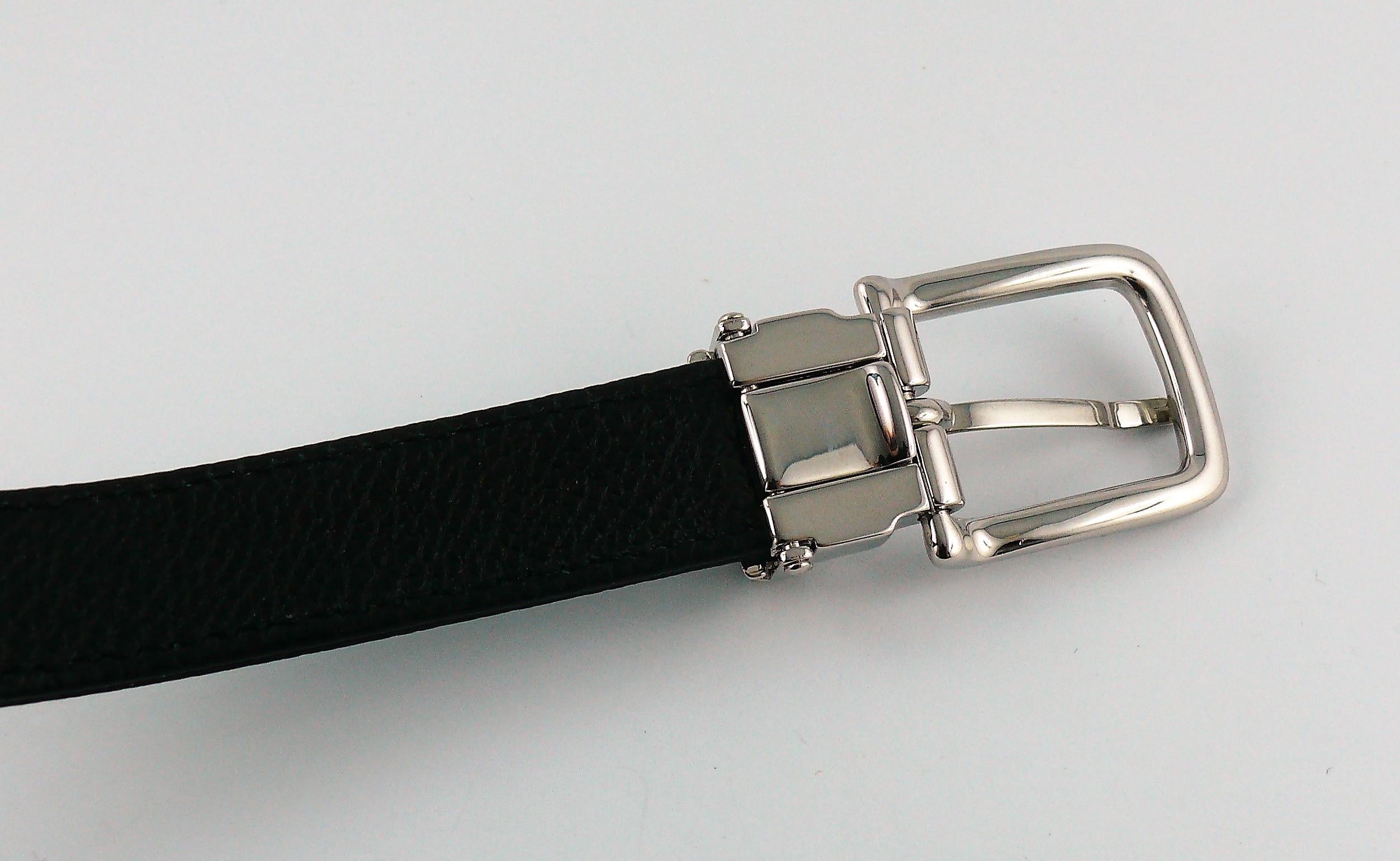 Chanel Uniform Black Quilted Grained Leather Waist-Belt Bag 10