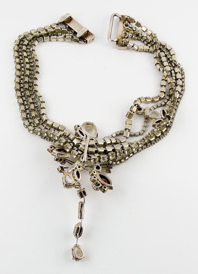 Christian Lacroix Vintage Diamante Necklace at 1stDibs