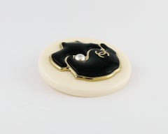 Chanel Resin Coco Profile Brooch
