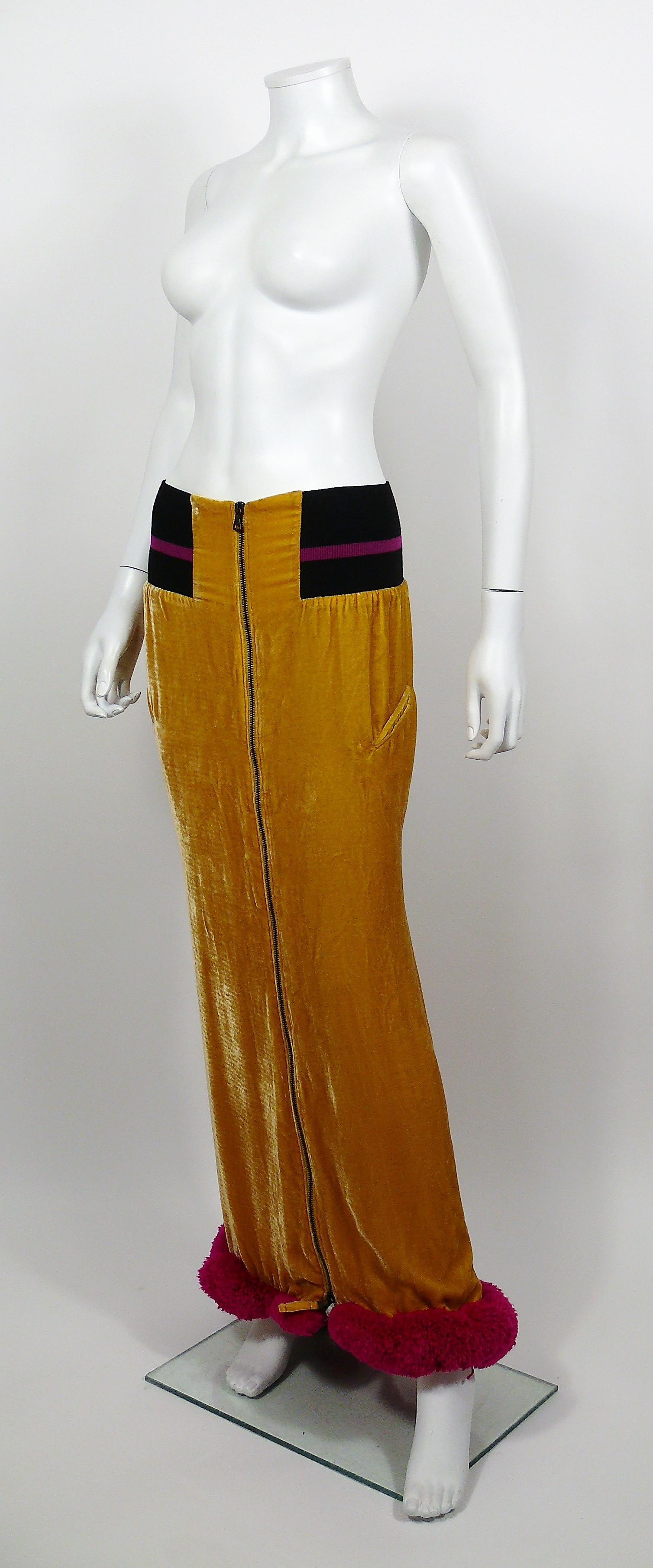 Women's Jean Paul Gaultier Extravagant Maxi Skirt US Size 8