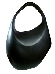 Thierry Mugler Vintage Rare Iconic Black Bubble Rubber Handbag