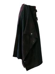 Kenzo Asymetrical Wool Tartan Kilt