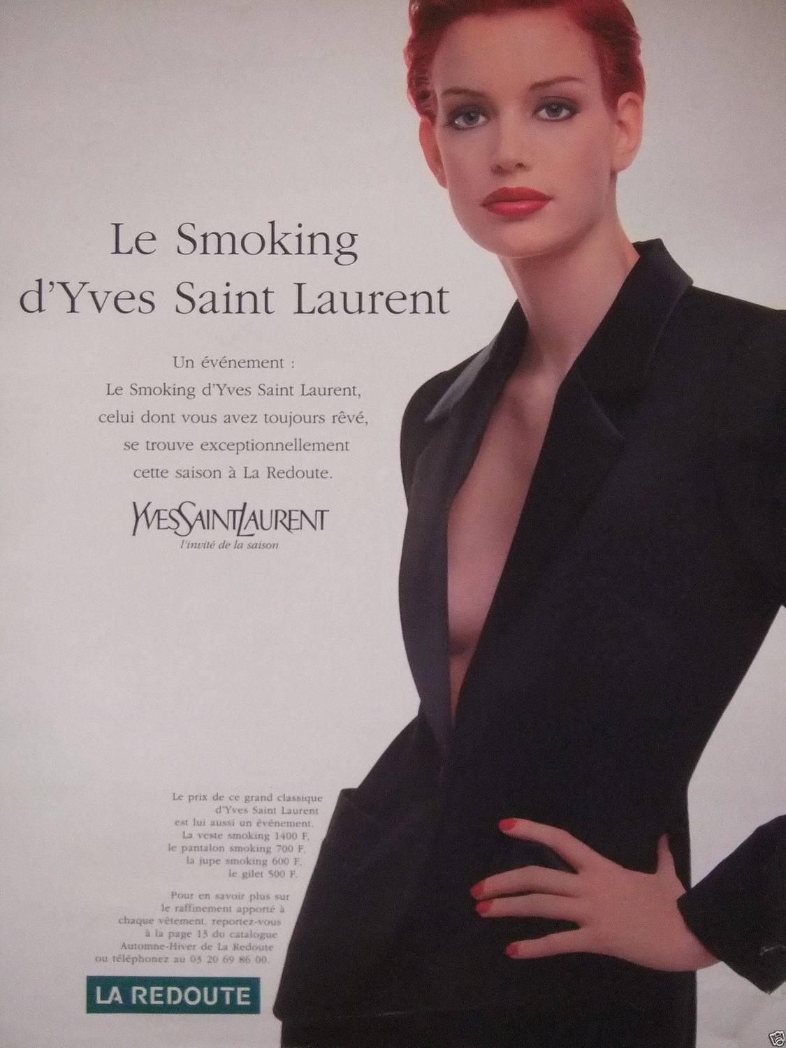 Yves Saint Laurent YSL "Le Smoking" 3 Piece Black Tuxedo Capsule