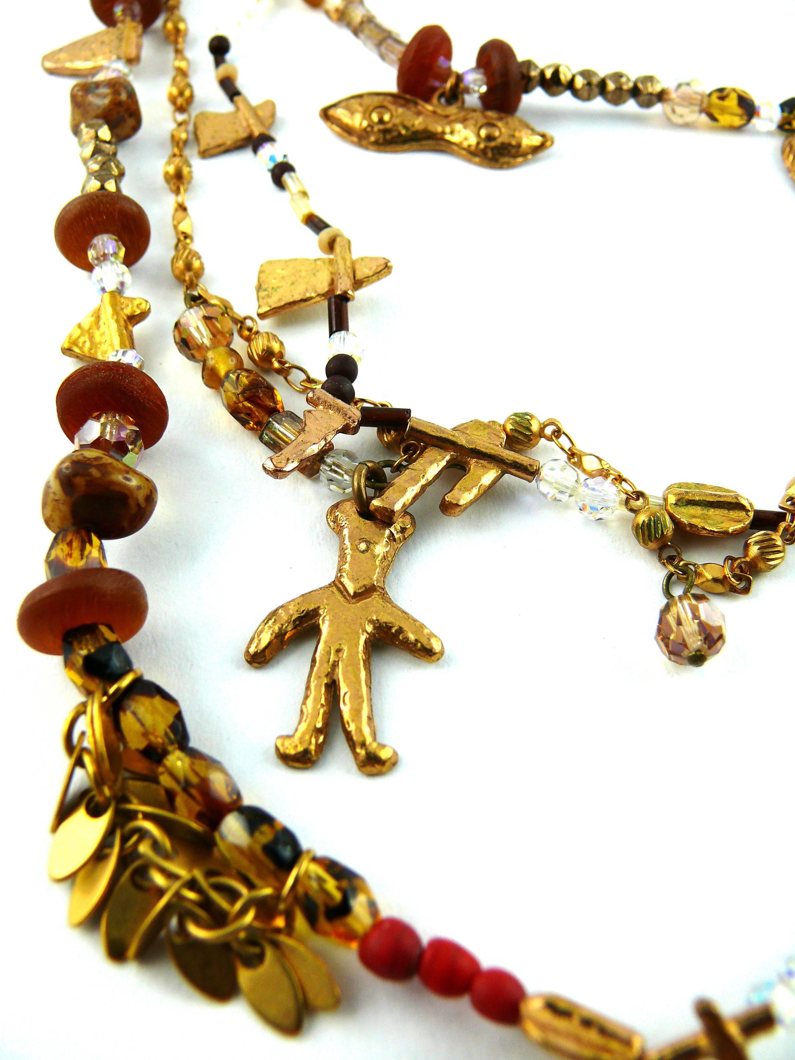 Christian Lacroix Vintage Voodoo Necklace In Excellent Condition In Nice, FR