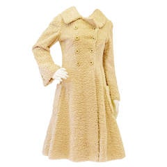 1960's GALANOS Curly Lamb Coat 6