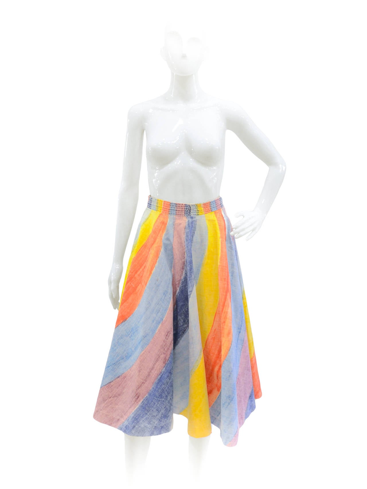 1950s EMILIO PUCCI Circle Skirt In Good Condition In Palm Beach, FL
