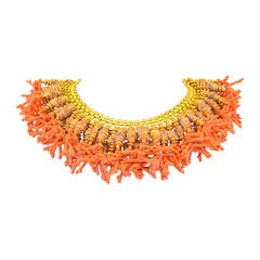 Vintage Miriam Haskell Fringe Bib Necklace