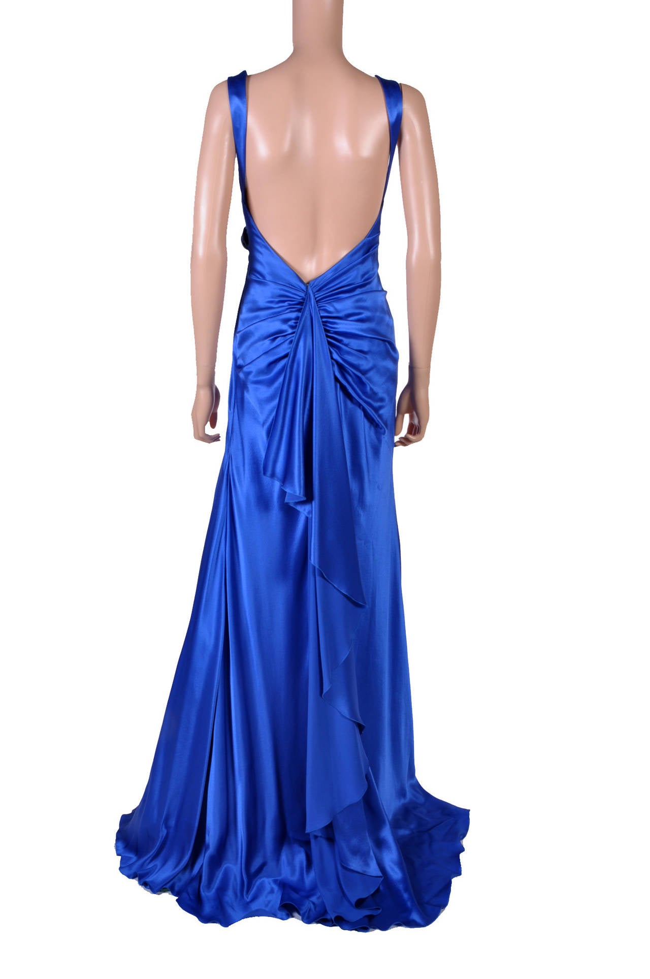 versace blue gown