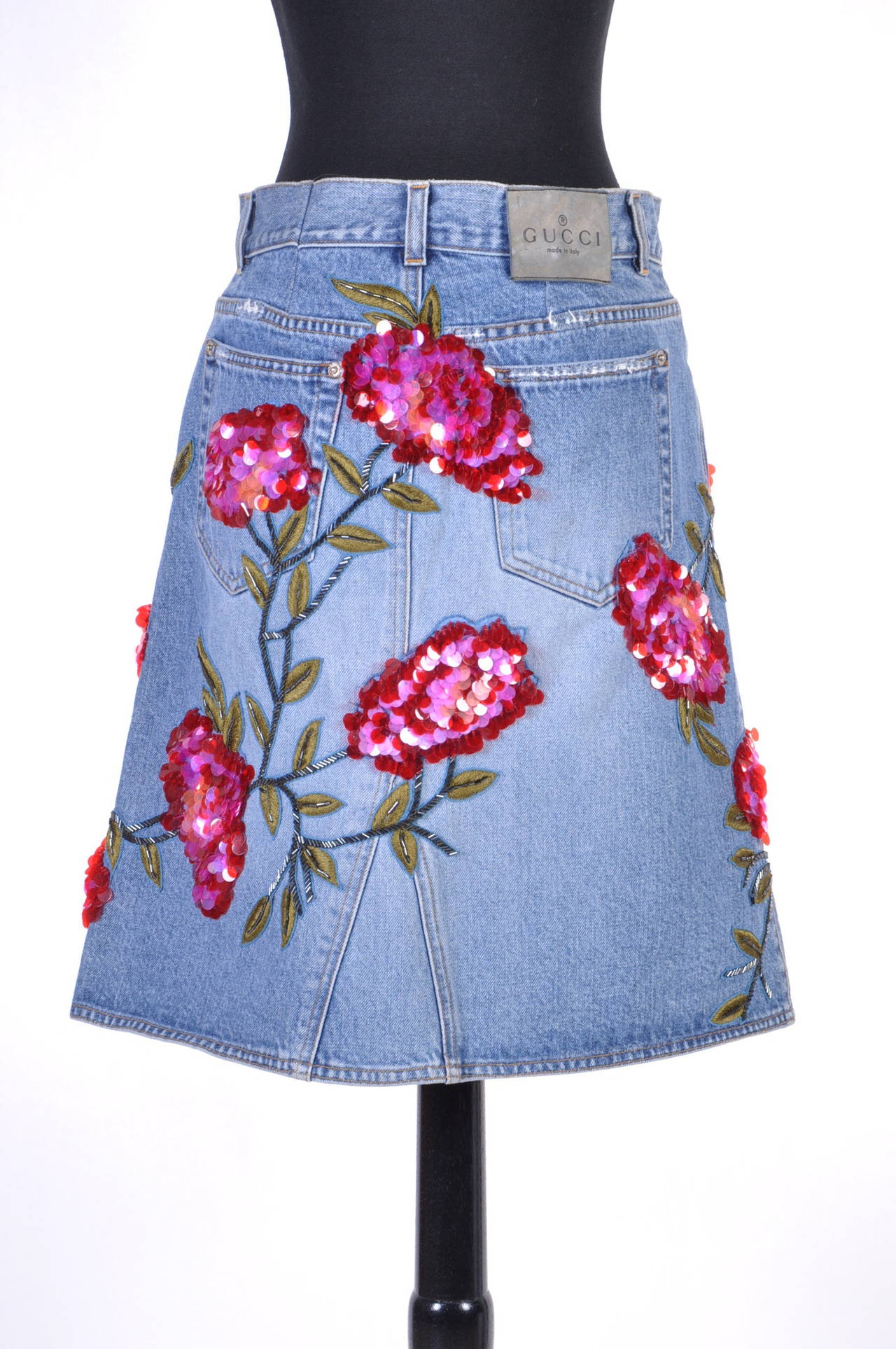 tom ford denim skirt