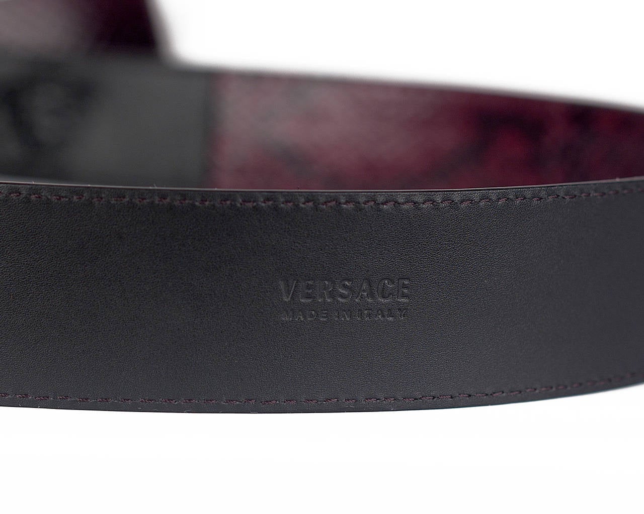 versace snakeskin belt