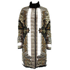 New ETRO REVERSIBLE LAMB FUR GOOSE DOWN COAT 42 - 6