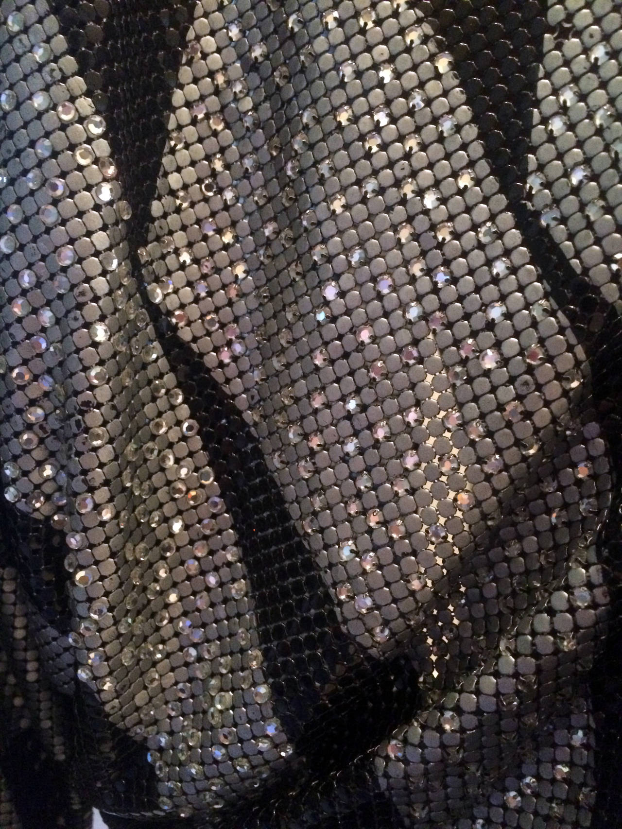 80-s Gianni Versace Metal Mesh Crystal Gown For Sale at 1stDibs | metal ...