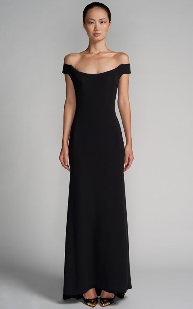 2002 Tom Ford for Gucci Black Silk Gown

This lustrous gown is sharply cut from jet black silk, and guarantees a flattering fit for any evening event. 

Size 42

100% Silk

Fully lined 

Finished with inner corset.

Brand New, with tags!