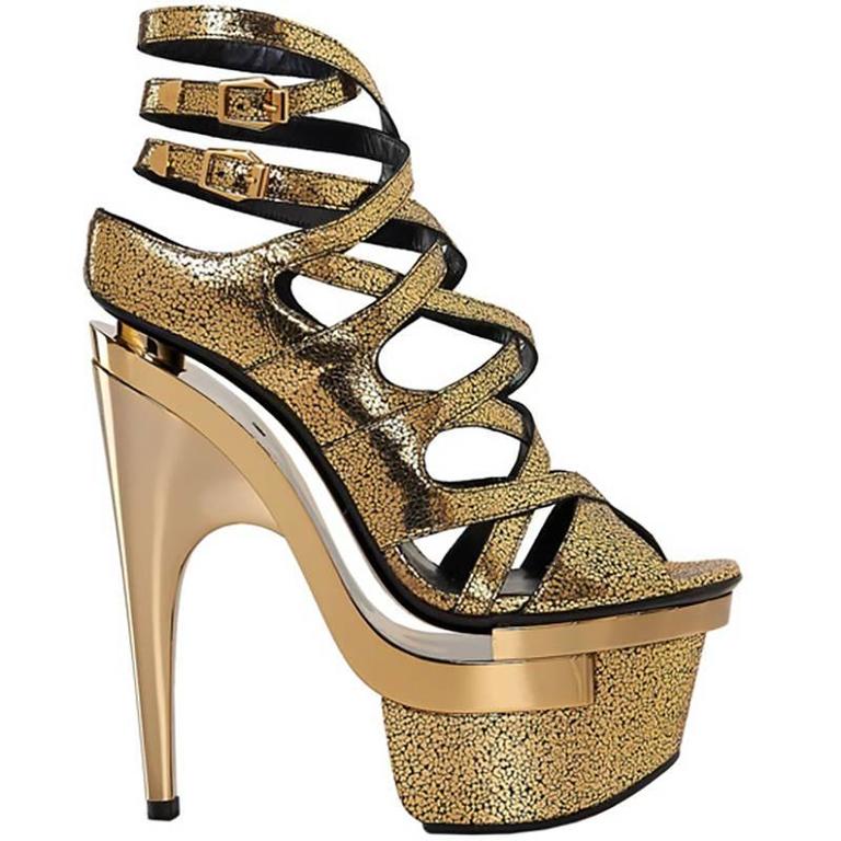 versace platform heels yellow