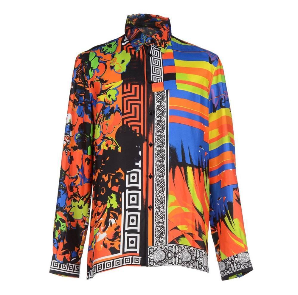 versace colourful shirts