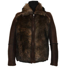 New Etro Runway Rare Men's Lamb Fur Jacket