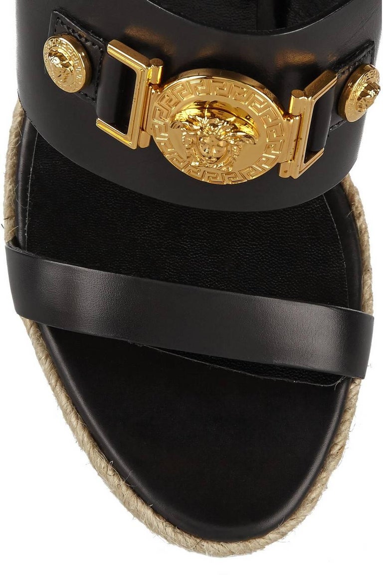 versace sandals gold