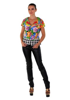 90-s VINTAGE GIANNI VERSACE VERSUS FLORAL PRINT JACKET