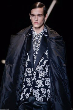 VERSACE TAILOR MADE TUXEDO BLAZER JACKET with CRYSTAL BUTTONS for MEN