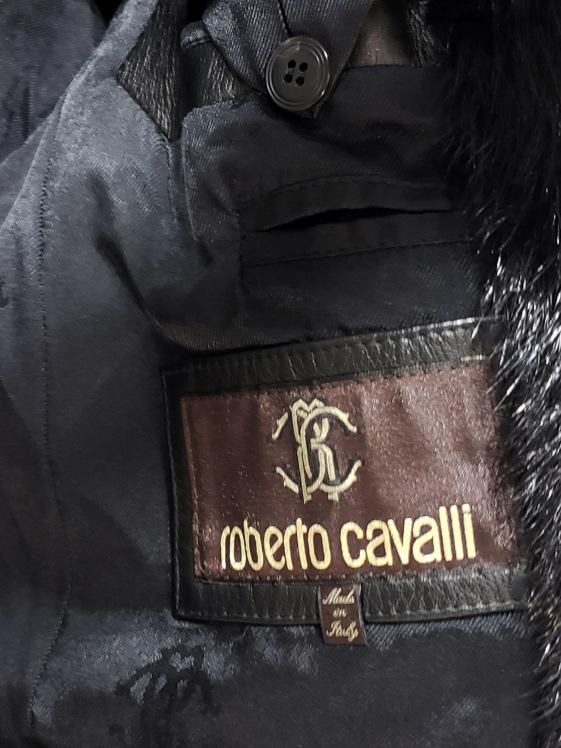 Men's Roberto Cavalli Beaver Fur Coat For Men