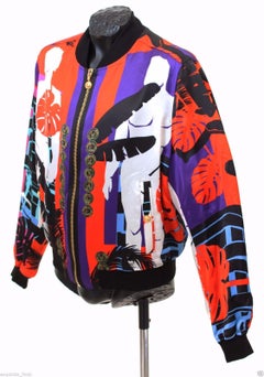 BRAND NEW VERSACE CUBA PRINT RED JACKET for MEN