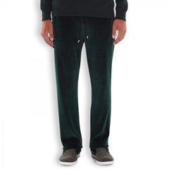 New Versace Emerald Green Velvet Lounge Pants for Men