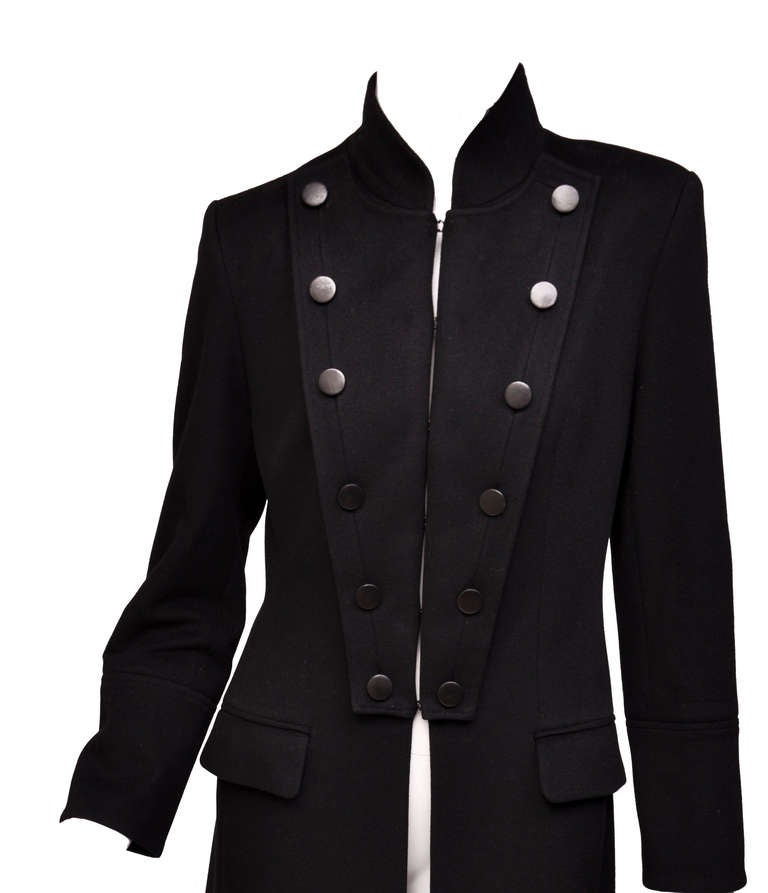 F/W 2001 Tom Ford for Yves Saint Laurent Military Coat In Excellent Condition In Montgomery, TX