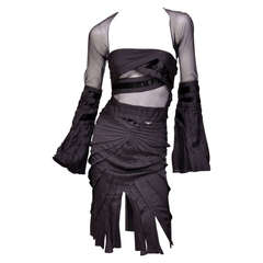 F/W 2004 Tom Ford for Gucci black dress 10