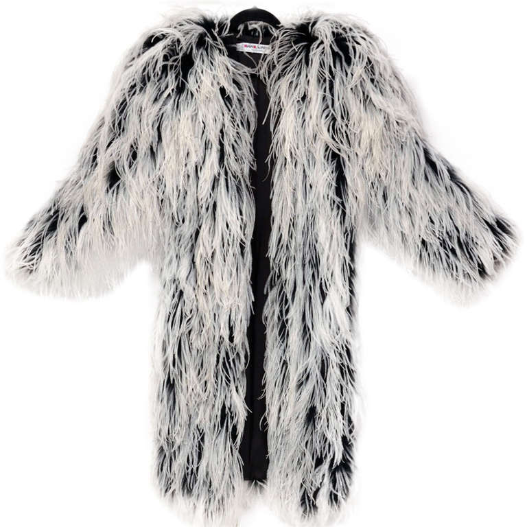 Ostrich fur coat hotsell