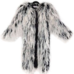 Vintage RARE 60-s YSL ostrich feather coat