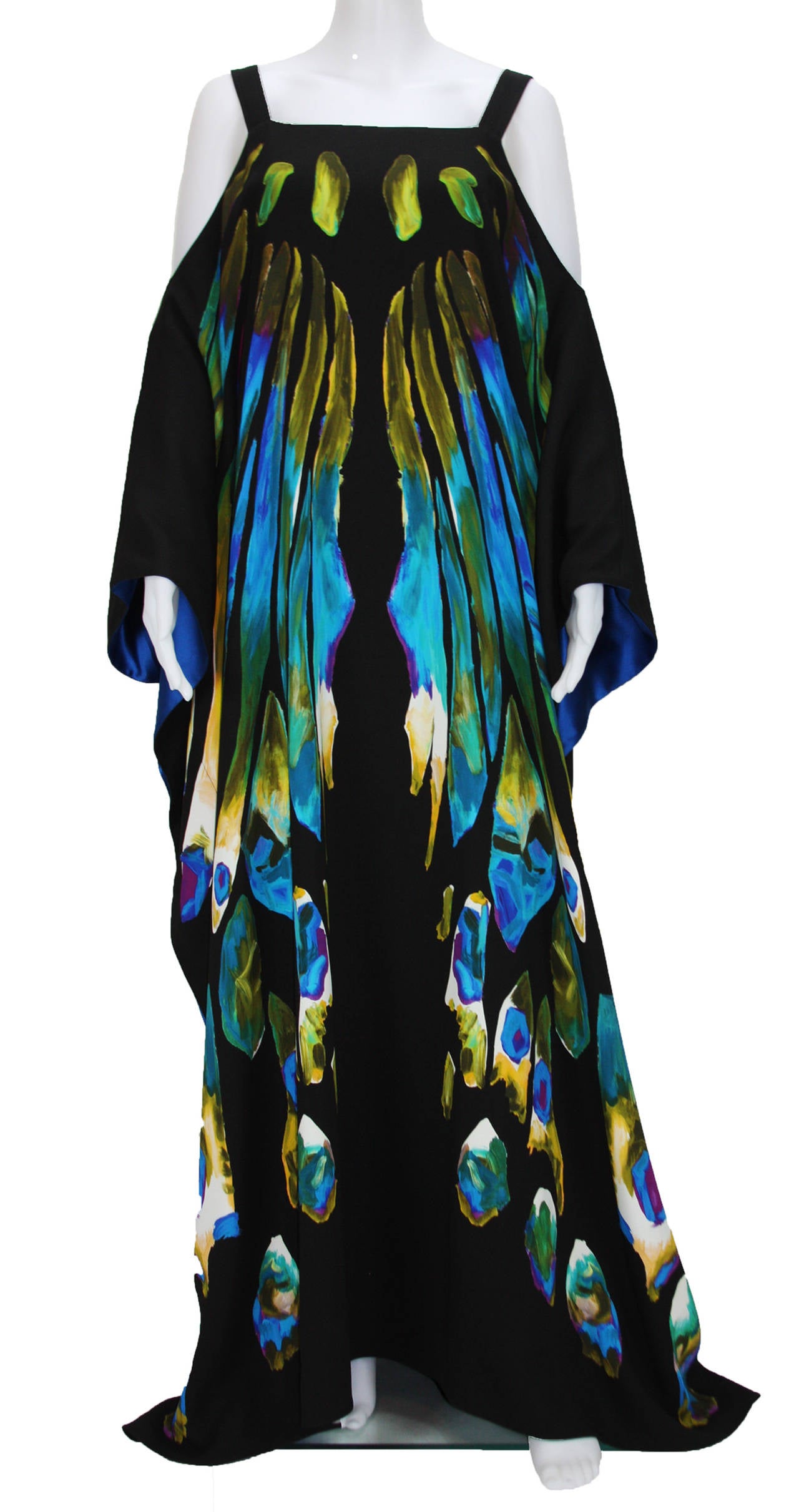 New ETRO EXOTIC & LUXURIOUS BUTTERFLY KAFTAN GOWN DRESS