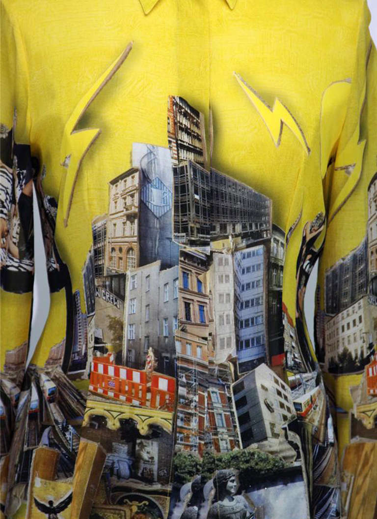 2008 Versace Tim Roeloffs art print Silk Shirt 2