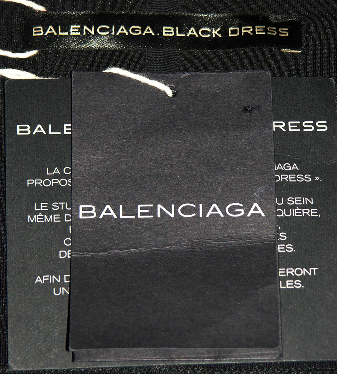 New BALENCIAGA CORSET BLACK DRESS In New Condition In Montgomery, TX