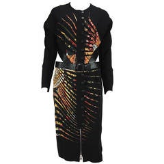 New ETRO Runway CUT OUT DRESS with LEATHER BELT