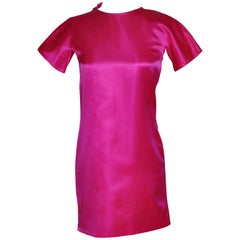 F/W 2001 Tom Ford for Gucci Hot Pink Dress with Exposed Zipper