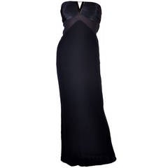 New VERSACE BLACK STRAPLESS DRESS GOWN 4