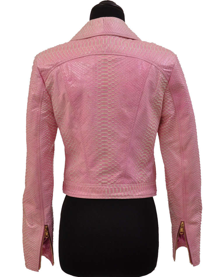 pink versace jacket