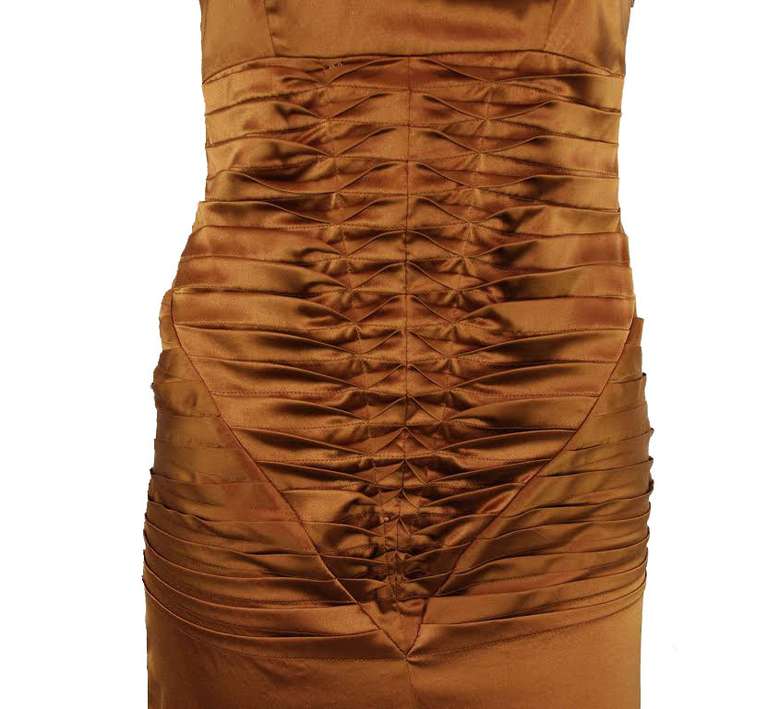 Women's Tom Ford for Gucci Copper Silk Dress