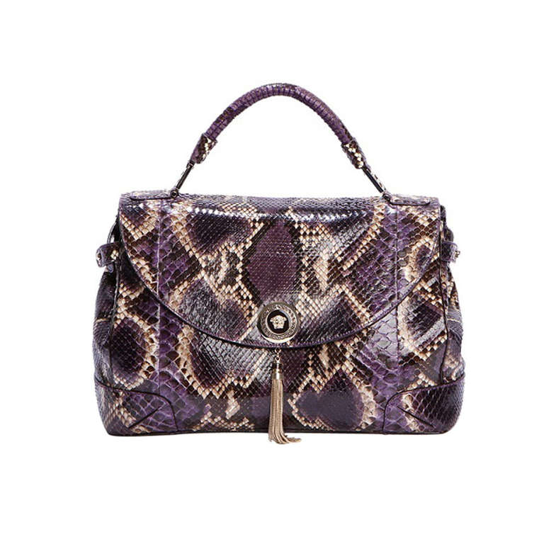 New Versace Python Vanitas Altea Handbag At 1stdibs New Versace Python Vanitas Altea Handbag For