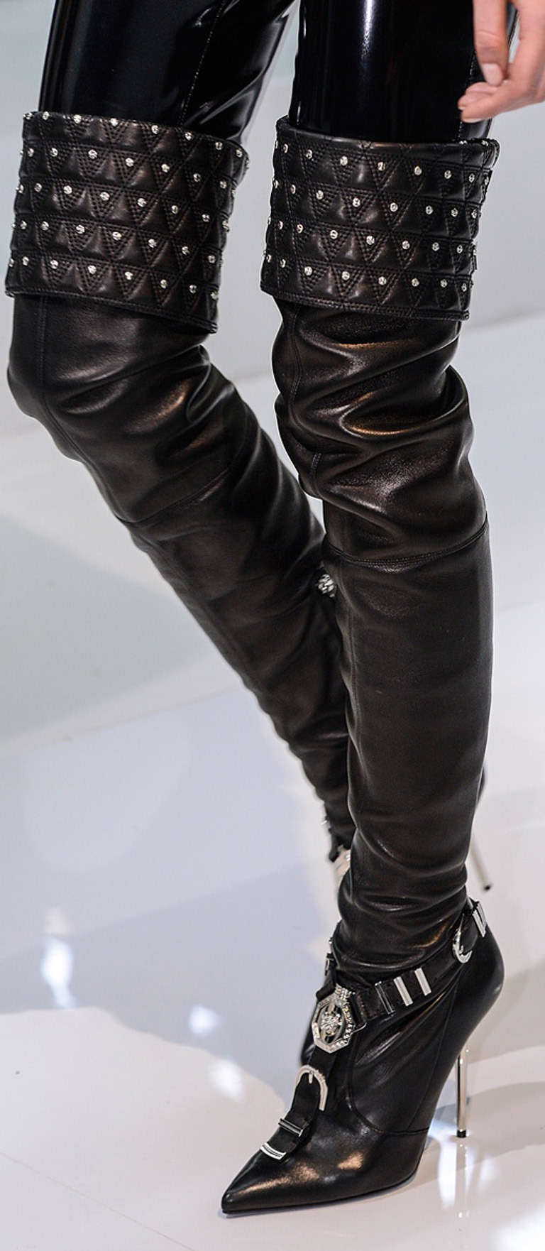 versace high boots
