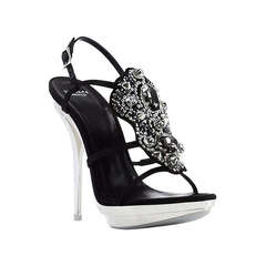 New VERSACE Crystal Embellished Platform Sandals 11