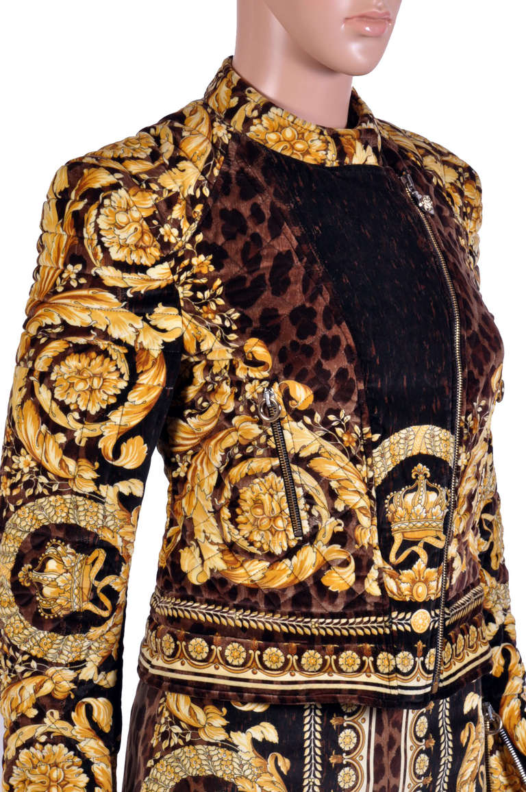 versace print suit