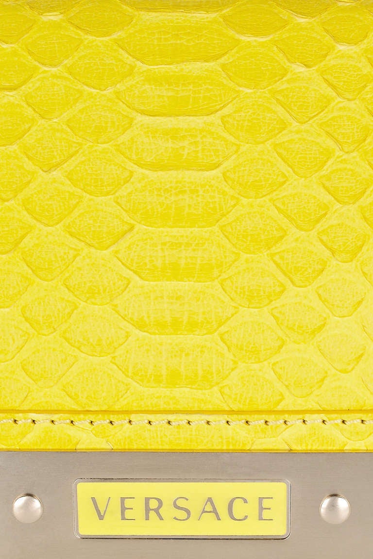 yellow versace bag