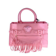 Nouveau sac à main Versace Palazzo en cuir rose