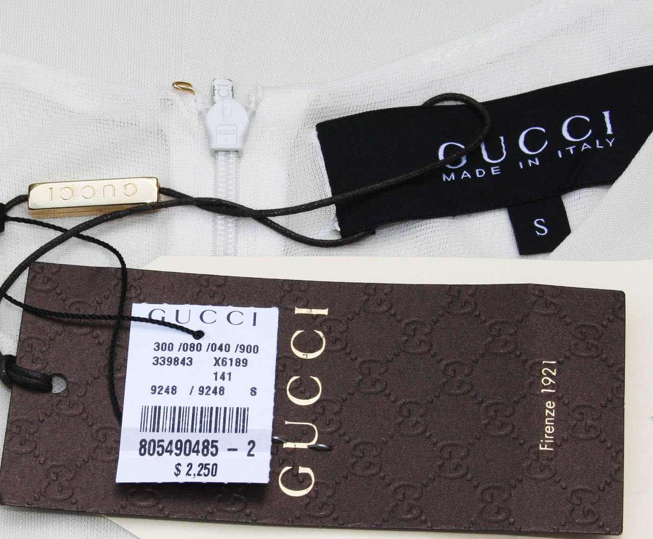 Beige Gucci cream long dress