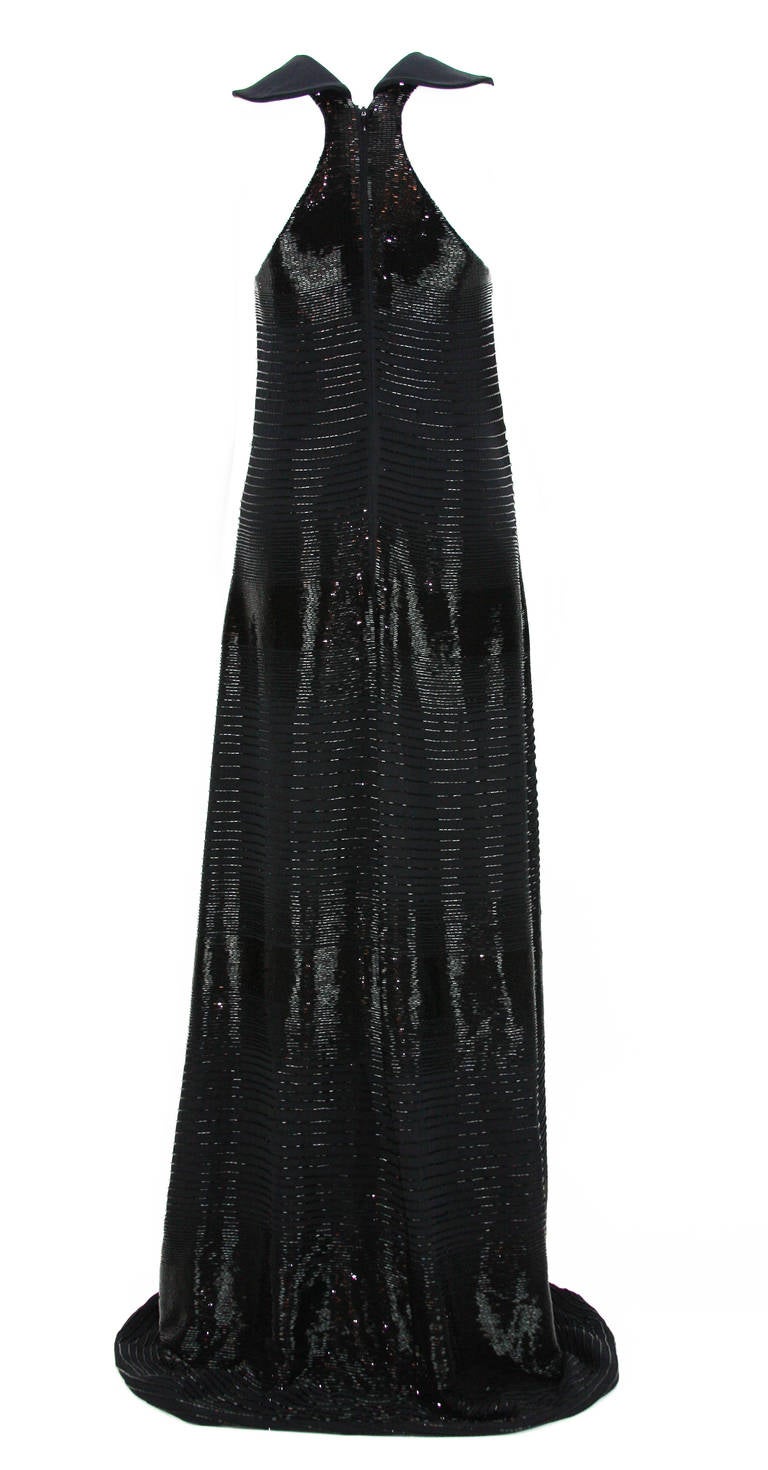 New ETRO FULLY BEADED BLACK GOWN In New Condition In Montgomery, TX