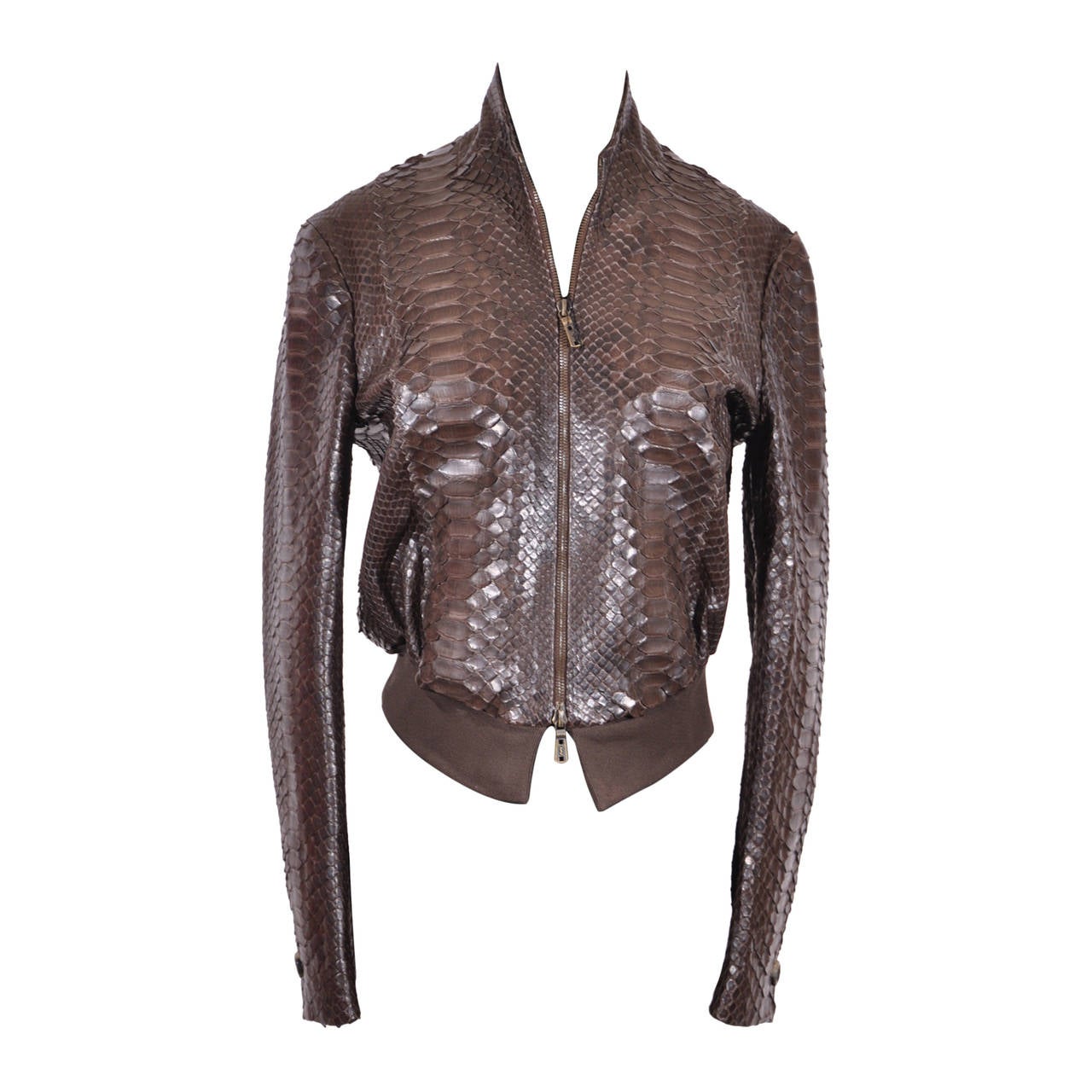Yves Saint Laurent python jacket